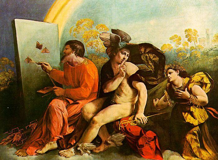 Dosso Dossi Jupiter, Mercury and Virtue oil painting image